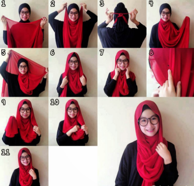 tips memakai jilbab model masa kini ala fani